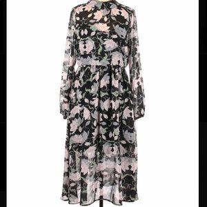 Avec Les Filles Long Sleeve Dress- Floral